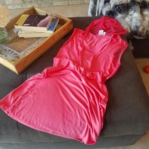 Hooded Beach Coverup Coral Pink - Size M San Tropez